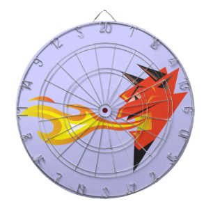 Fiery DjävulenHead_flame-spoitting Darttavla