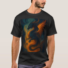 Fiery Dragon Abstrakt Art - Fantasy Beast T-Shirt