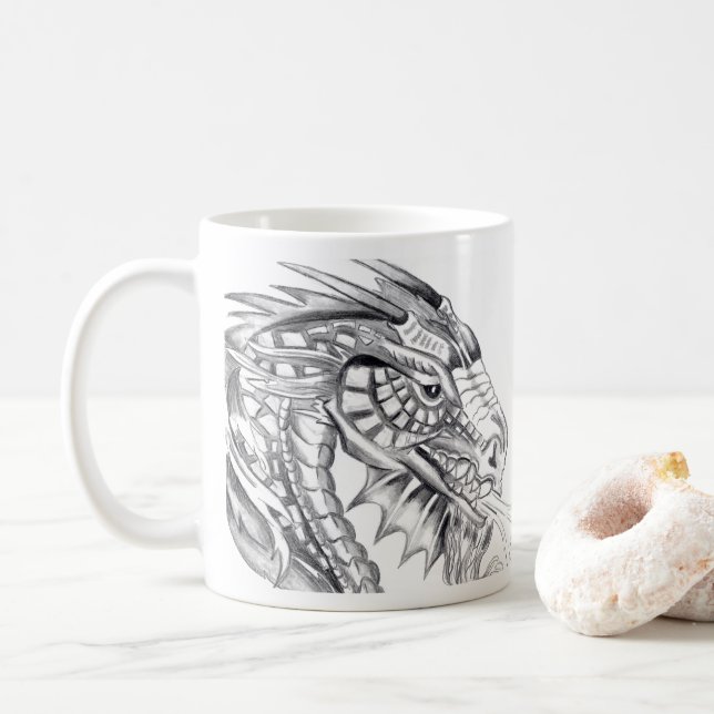 Fiery Dragon Coffee Mugg (Med munk)