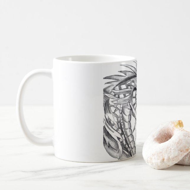 Fiery Dragon Hett Coffee Mugg (Med munk)