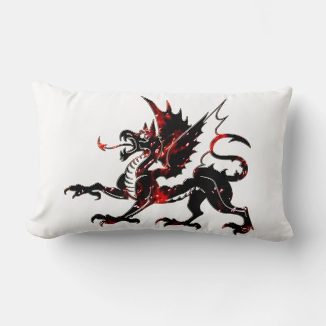 Fiery Dragon Lumbarkudde (Framsida)