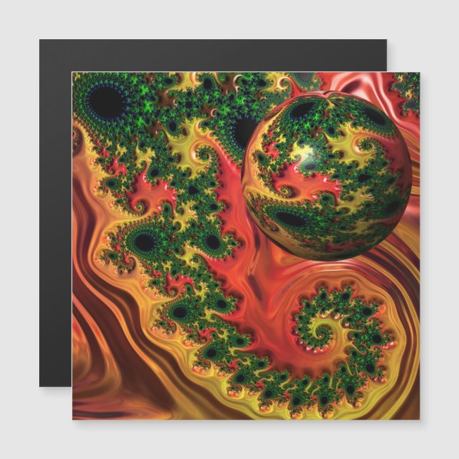 Fiery Elegance - en studie i komplexitetskort (Fram/baksida)