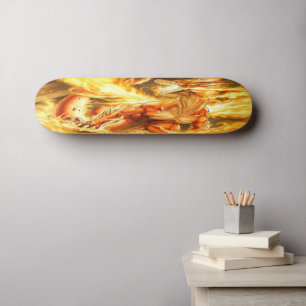 Fiery Fantasy Dragon Skateboard Bräda 20,5 Cm