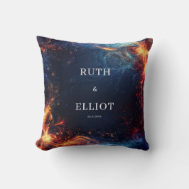 Fiery Galaxy Bröllop Kudde