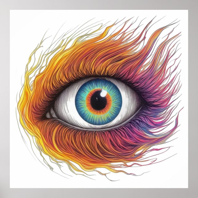 Fiery Gaze Poster (Framsidan)