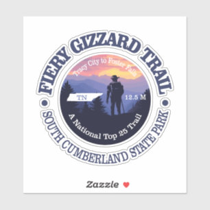 Fiery Gizzard Trail (rd2) Klistermärken