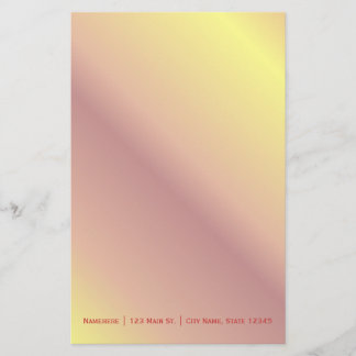 Fiery Gradient Stationery Brevpapper