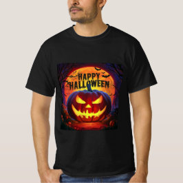 Fiery Halloween Horror Tee - t-shirt