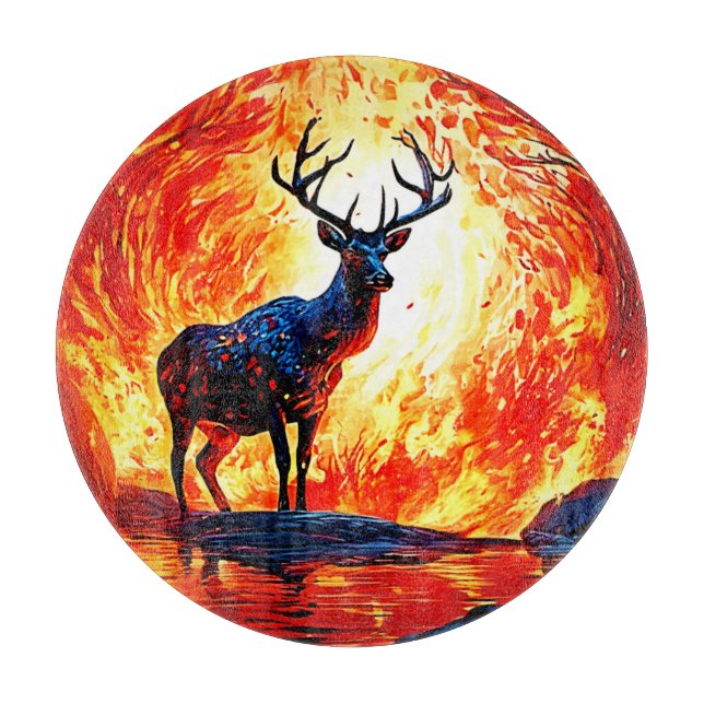 Fiery Hjort Stance-Crimson Stag Scene (Framsidan)