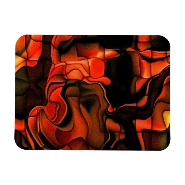 Fiery Jigszawa Magnet (Horisontell)