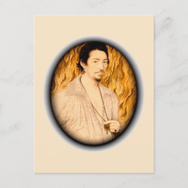 Fiery Kärlek Vykort (Framsida)