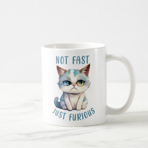 Fiery Kattdjur Spirit - Sassy Arg Cat Design Kaffemugg