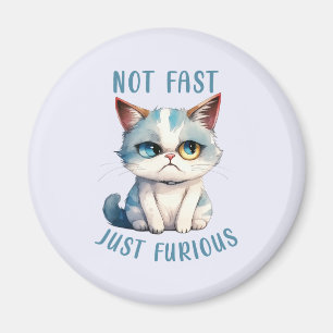 Fiery Kattdjur Spirit - Sassy Arg Cat Design Magnet