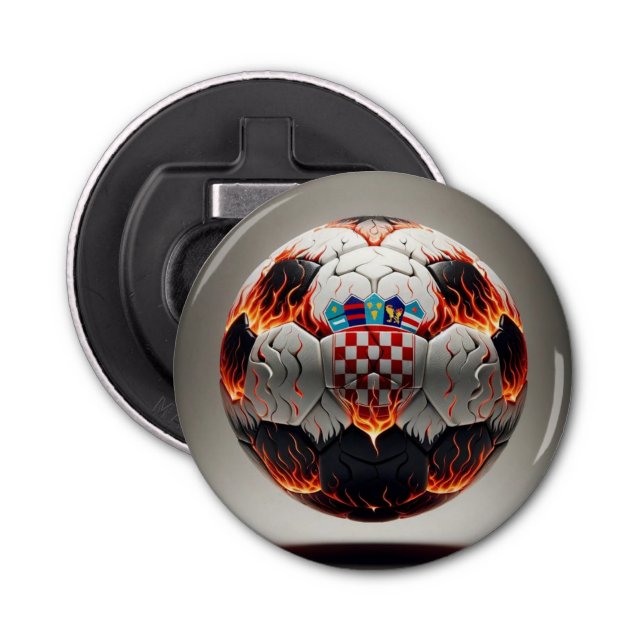 Fiery Kroan Soccer Ball Flasköppnare (Framsidan)