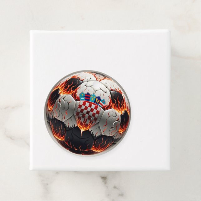 Fiery Kroan Soccer Ball Gåvor Etiketter (På plats)