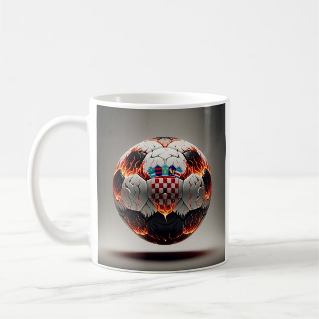Fiery Kroan Soccer Ball Kaffemugg (Vänster)