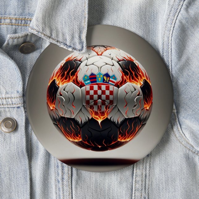 Fiery Kroan Soccer Ball Knapp (In Situ)