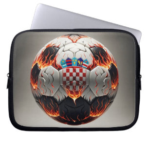 Fiery Kroan Soccer Ball Laptop Fodral
