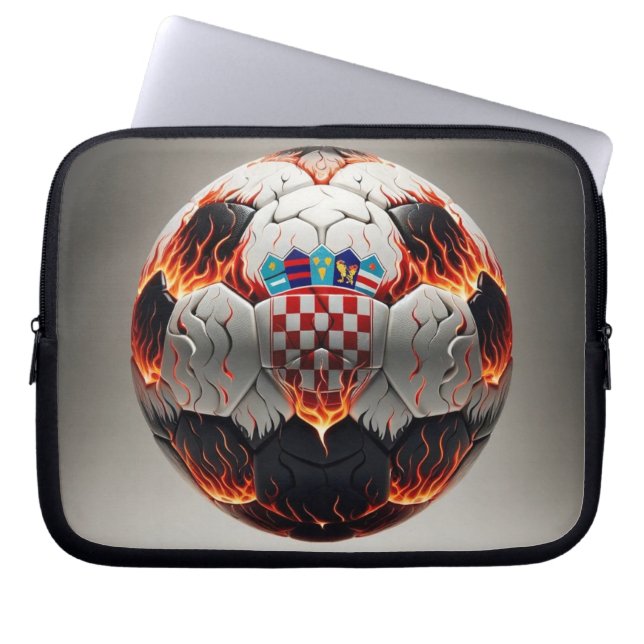 Fiery Kroan Soccer Ball Laptop Fodral (Framsidan)
