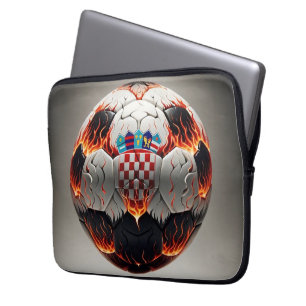 Fiery Kroan Soccer Ball Laptop Fodral