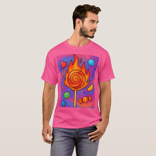 Fiery Lollipop T Shirt (Hel framsida)