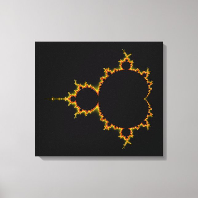Fiery Mandelbrot Set Wrapped Canvas (Framsida)