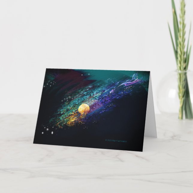 "Fiery Måne #2" aviseringskort Meddelande (Framsida)