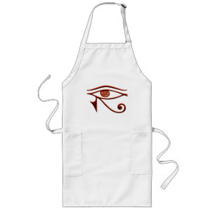 Fiery Öga of Horus Apron Långt Förkläde