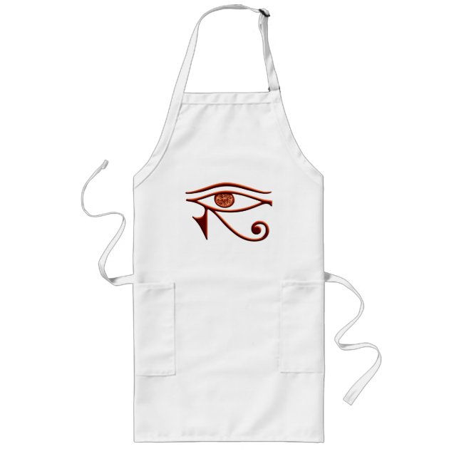 Fiery Öga of Horus Apron Långt Förkläde (Framsidan)