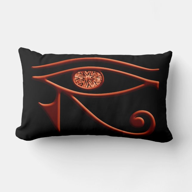 Fiery Öga of Horus Dekorativ kudde (Framsida)