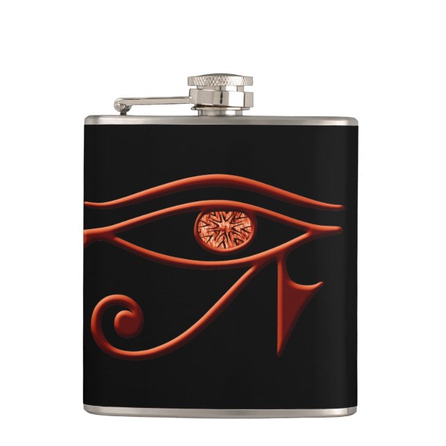 Fiery Öga of Horus Flask Fickplunta (Framsidan)