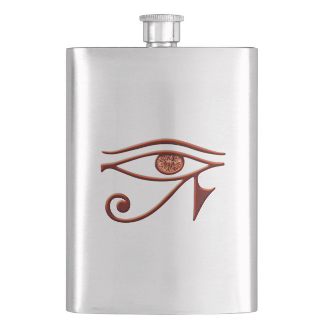 Fiery Öga of Horus Flask Fickplunta (Framsidan)