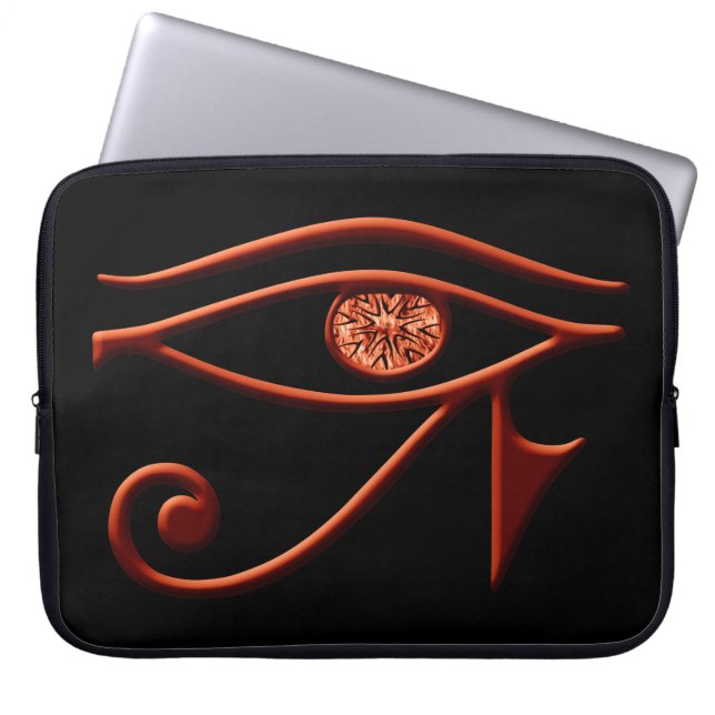 Fiery Öga of Horus Laptop sleeve (Framsidan)