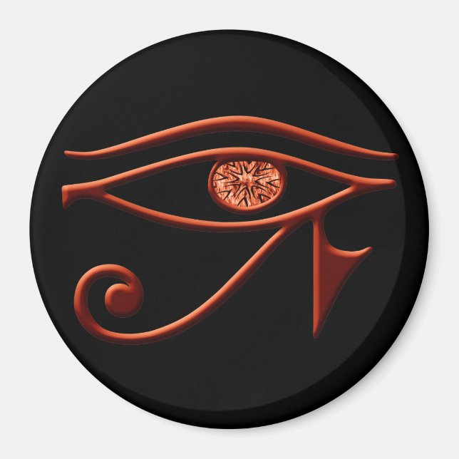Fiery Öga of Horus Magnet (Framsidan)