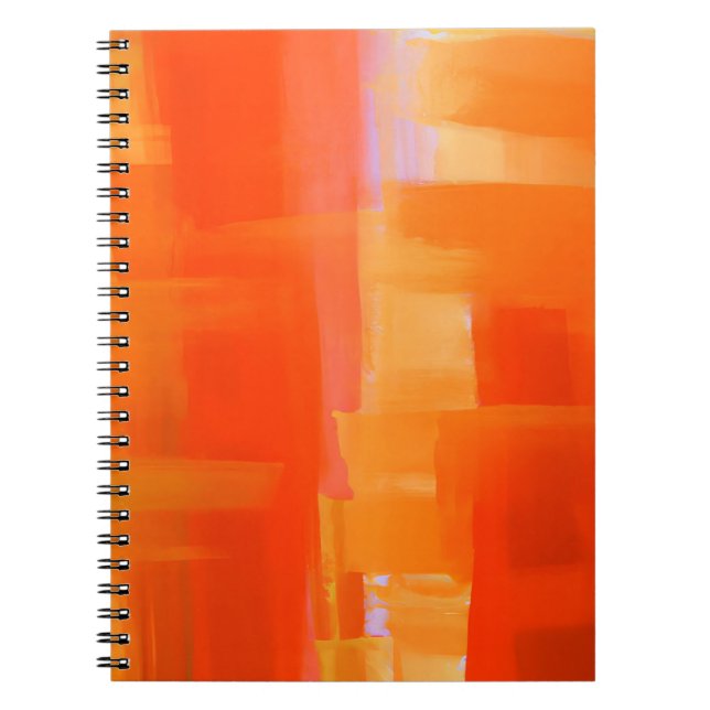 Fiery Orange Red Abstrakt Energy - bärbar dator Anteckningsbok (Framsidan)