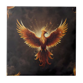 Fiery Phoenix Cushion Kakelplatta