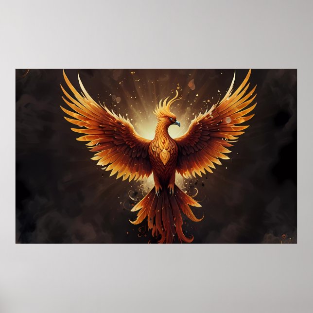 Fiery Phoenix Cushion Poster (Framsidan)