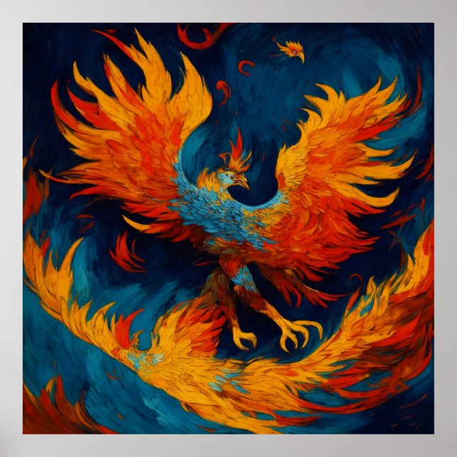 Fiery Phoenix Stigning från Ashes Poster (Framsidan)