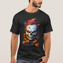 Fiery Pumpkin Skull