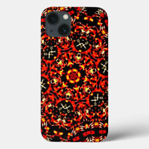 Fiery Red Fractal Mönster