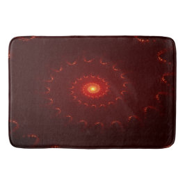 Fiery Red Gnistra Swirl-övertoning Badrumsmatta