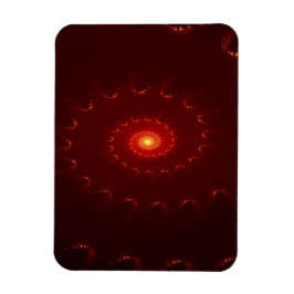 Fiery Red Gnistra Swirl-övertoning Magnet