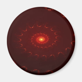 Fiery Red Gnistra Swirl-övertoning Magnet