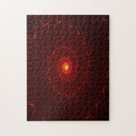 Fiery Red Gnistra Swirl-övertoning Pussel