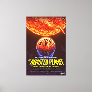 Fiery Red Terrifying Planet Canvastryck