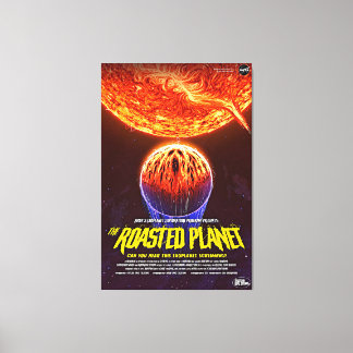 Fiery Red Terrifying Planet Canvastryck
