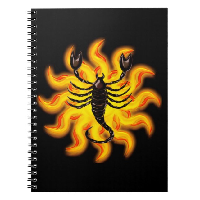 Fiery Scorpio Anteckningsbok (Framsidan)