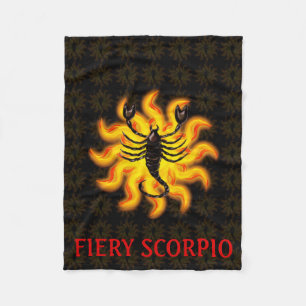 Fiery Scorpio Fleecefilt