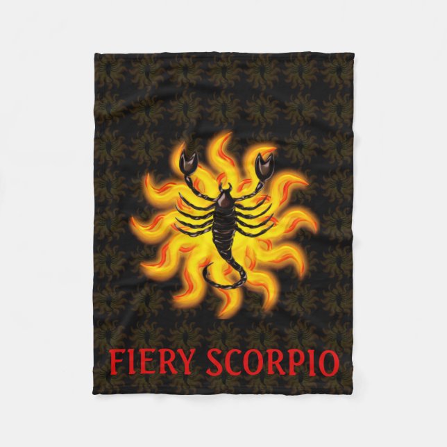 Fiery Scorpio Fleecefilt (Framsidan)