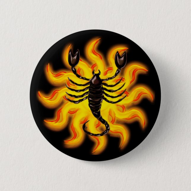 Fiery Scorpio Knapp (Framsida)